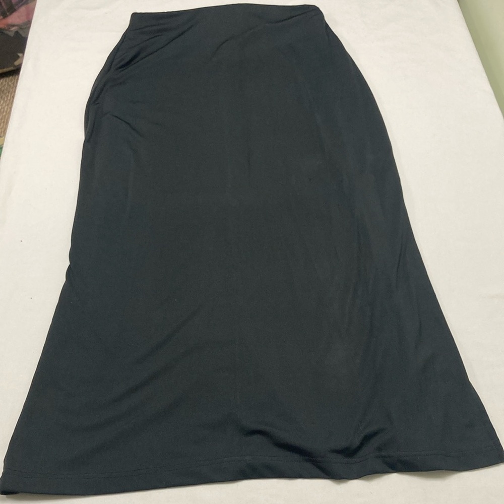Kathy Ireland Black Maxi Pencil Skirt Work